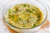 Рыба, запечённая с вермишелью и сыром