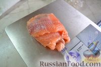 Мусс из форели, с красным пюре